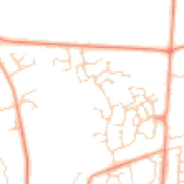 Daytime road noise heatmap for SO51 0AW