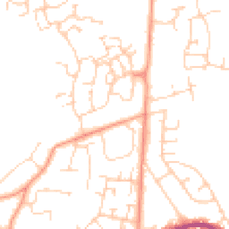 Daytime road noise heatmap for SO51 0DD