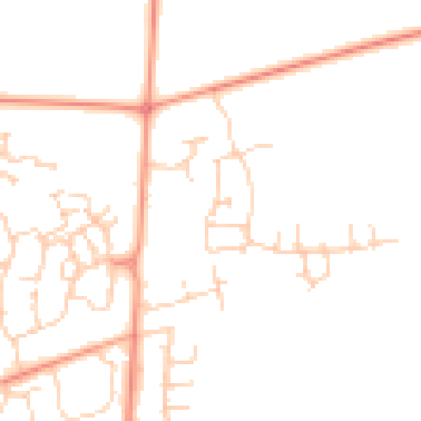 Daytime road noise heatmap for SO51 0DJ