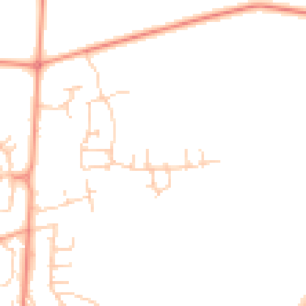 Daytime road noise heatmap for SO51 0DN