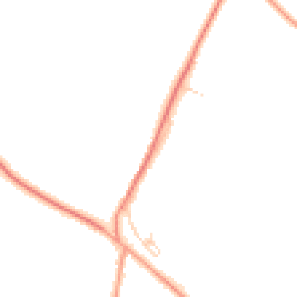 Daytime road noise heatmap for SO51 0GP