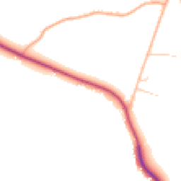 Daytime road noise heatmap for SO51 0NG