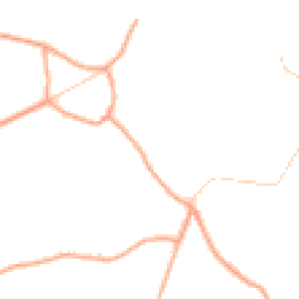 Daytime road noise heatmap for SO51 0NP