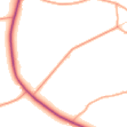 Daytime road noise heatmap for SO51 0NX