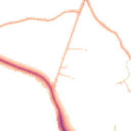 Daytime road noise heatmap for SO51 0NZ