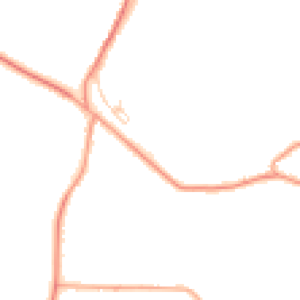Daytime road noise heatmap for SO51 0SF
