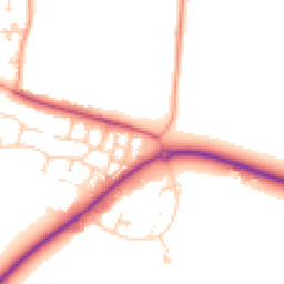 Daytime road noise heatmap for SO51 5BF