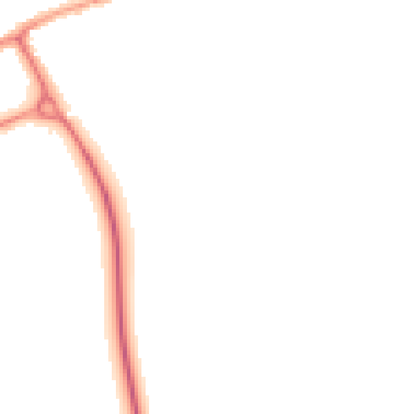 Night-time road noise heatmap for SO51 5PF