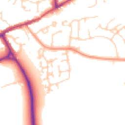 Daytime road noise heatmap for SO51 5PG