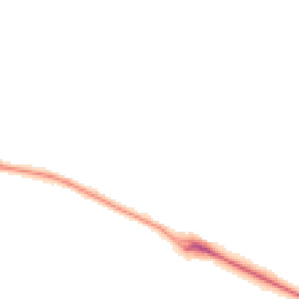 Night-time road noise heatmap for SO51 6BY