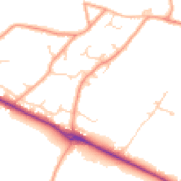 Daytime road noise heatmap for SO51 6DG