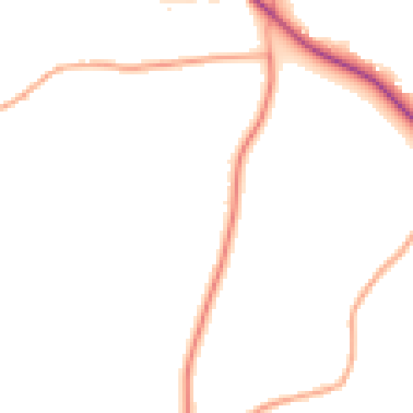 Daytime road noise heatmap for SO51 6DP