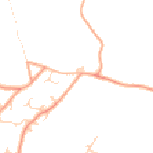 Daytime road noise heatmap for SO51 6EB