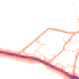 Daytime road noise heatmap for SO51 6GX