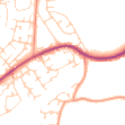 Daytime road noise heatmap for SO51 7RD