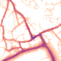 Daytime road noise heatmap for SO51 8EB