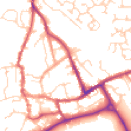 Daytime road noise heatmap for SO51 8EE