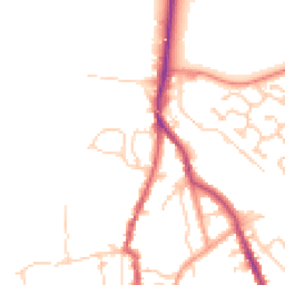 Daytime road noise heatmap for SO51 8FN