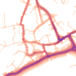 Daytime road noise heatmap for SO51 8TA