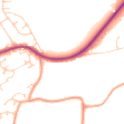 Daytime road noise heatmap for SO51 9AL