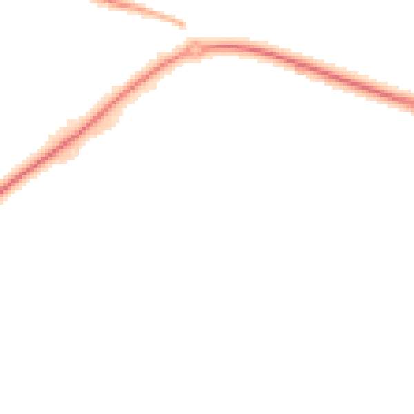 Night-time road noise heatmap for SO51 9DF