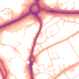 Daytime road noise heatmap for SP10 1AF