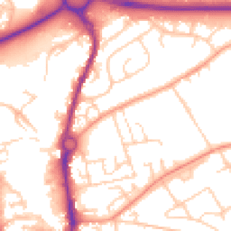 Daytime road noise heatmap for SP10 1AJ