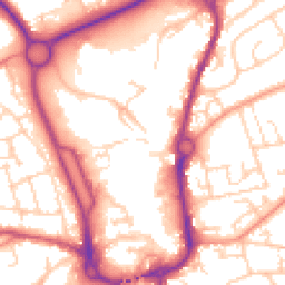 Daytime road noise heatmap for SP10 1DE