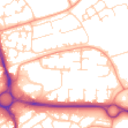 Daytime road noise heatmap for SP10 1EB
