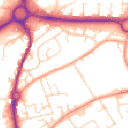Daytime road noise heatmap for SP10 1HP