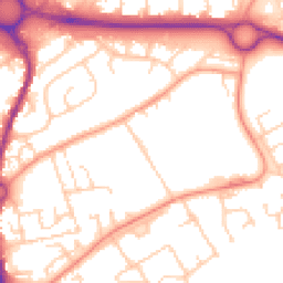 Daytime road noise heatmap for SP10 1HR