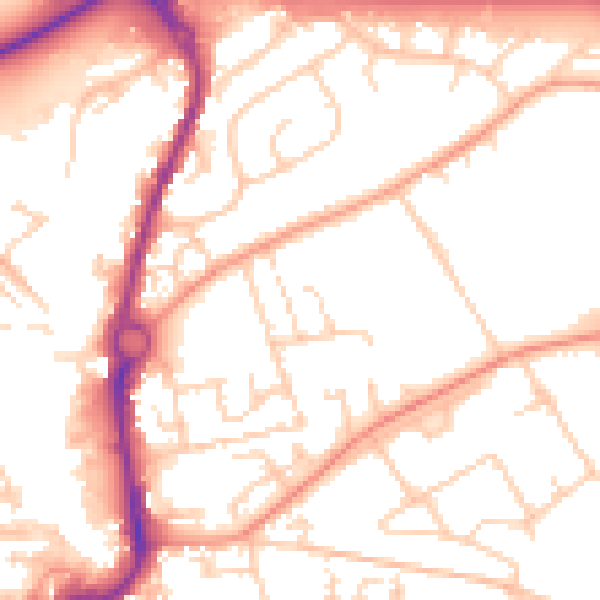 Daytime road noise heatmap for SP10 1HZ