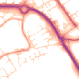 Daytime road noise heatmap for SP10 1PR