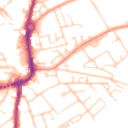 Daytime road noise heatmap for SP10 2BL