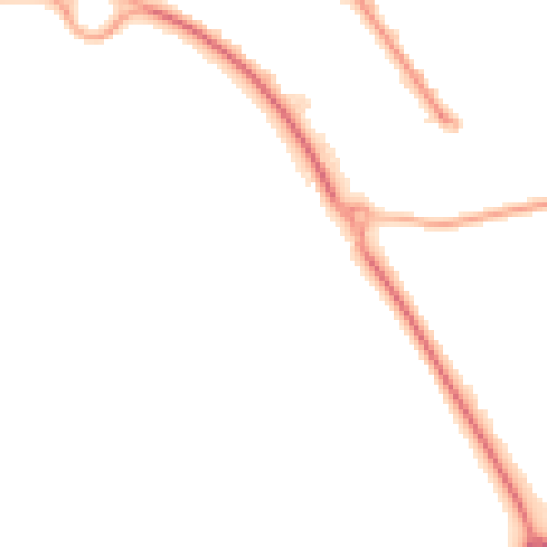Night-time road noise heatmap for SP10 2FL