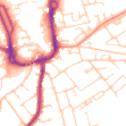 Daytime road noise heatmap for SP10 2FR