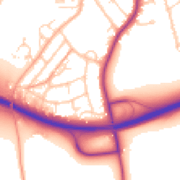 Daytime road noise heatmap for SP10 2HR