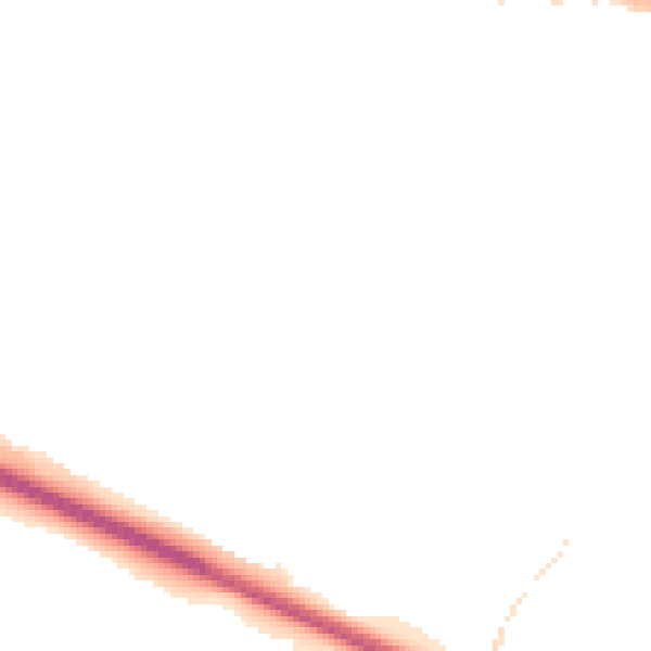 Night-time road noise heatmap for SP10 2LX