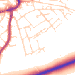 Daytime road noise heatmap for SP10 2RB