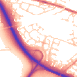 Daytime road noise heatmap for SP10 3RR