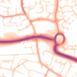 Daytime road noise heatmap for SP10 3RW