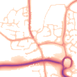 Daytime road noise heatmap for SP10 4AZ