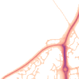 Daytime road noise heatmap for SP10 4DT