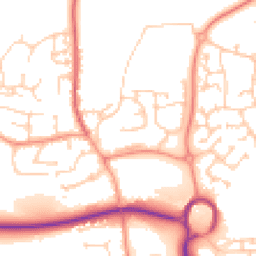 Daytime road noise heatmap for SP10 4ED