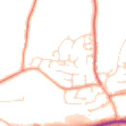 Daytime road noise heatmap for SP10 4EQ