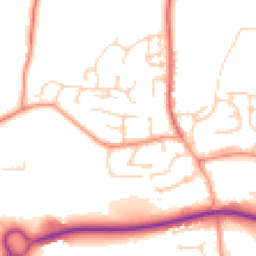 Daytime road noise heatmap for SP10 4RP
