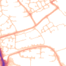 Daytime road noise heatmap for SP10 5EB