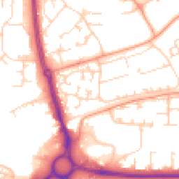 Daytime road noise heatmap for SP10 5PB