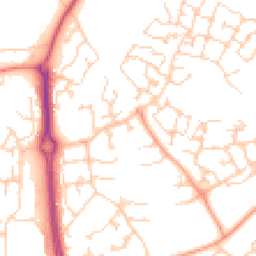 Daytime road noise heatmap for SP10 5PU