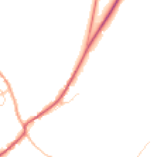 Daytime road noise heatmap for SP11 0AW